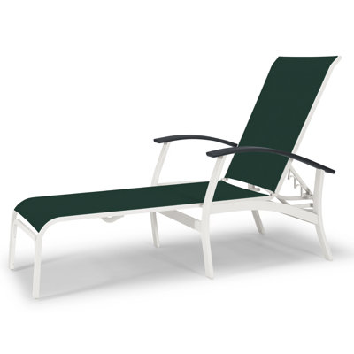 Askar Outdoor Rust-Resistant Metal Chaise Lounge