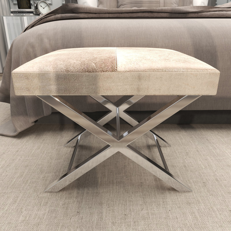 Tabouret de salon en acier inoxydable