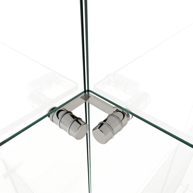 Vitrine moderne en verre avec lumières DEL, Blanc
