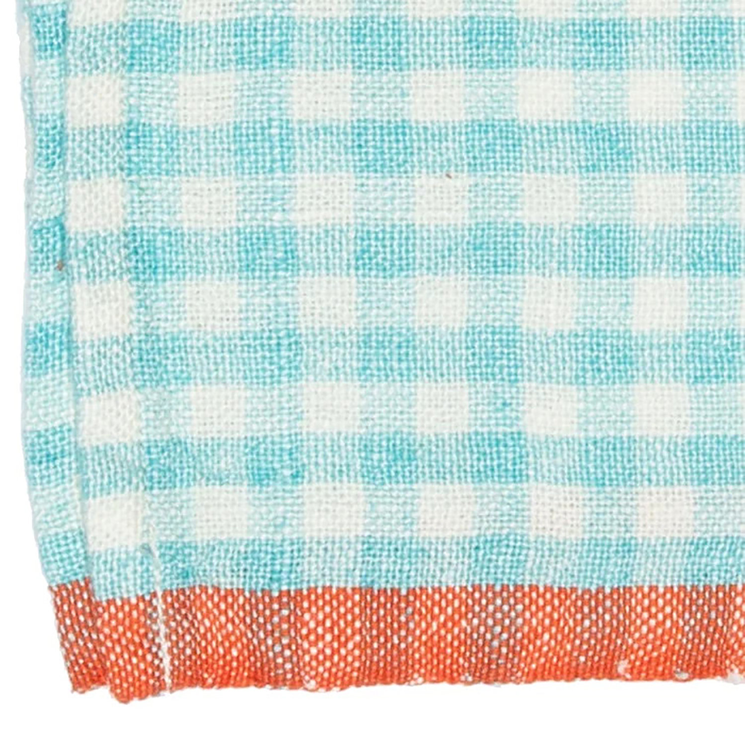 Dish Cloth Kitchen Towel, Aqua/Orange