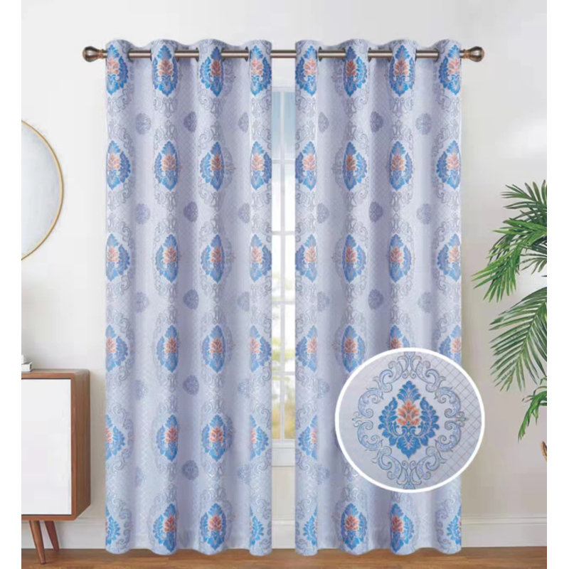 Sheer Curtain Single Panel, Navy