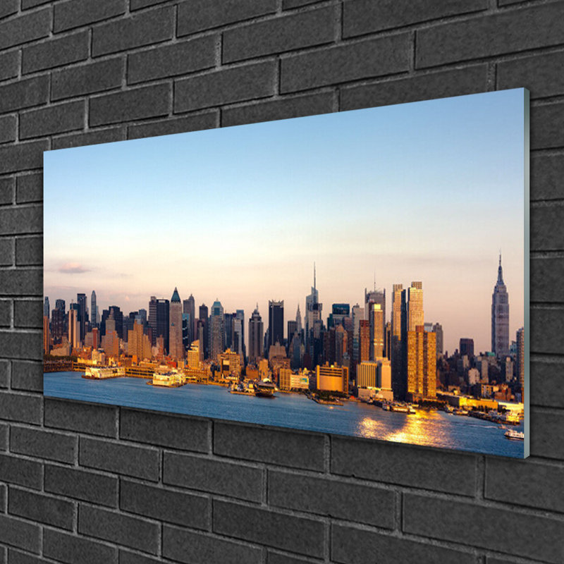 City Houses - Unframed Photograph on Glass
