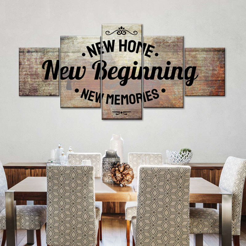 Nouvelle impression sur toile New Home II, H 42 po x l 92 po x P 1,25 po