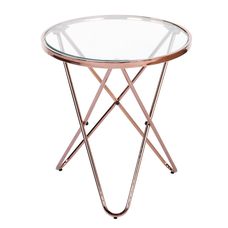 Gingras Side Table, Gold
