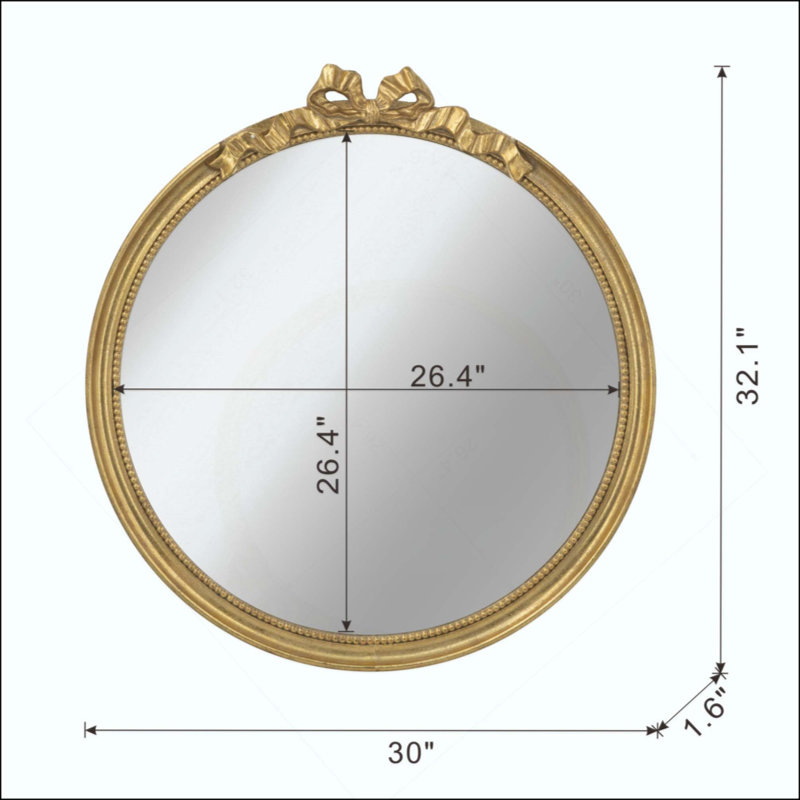 Miroir mural rond