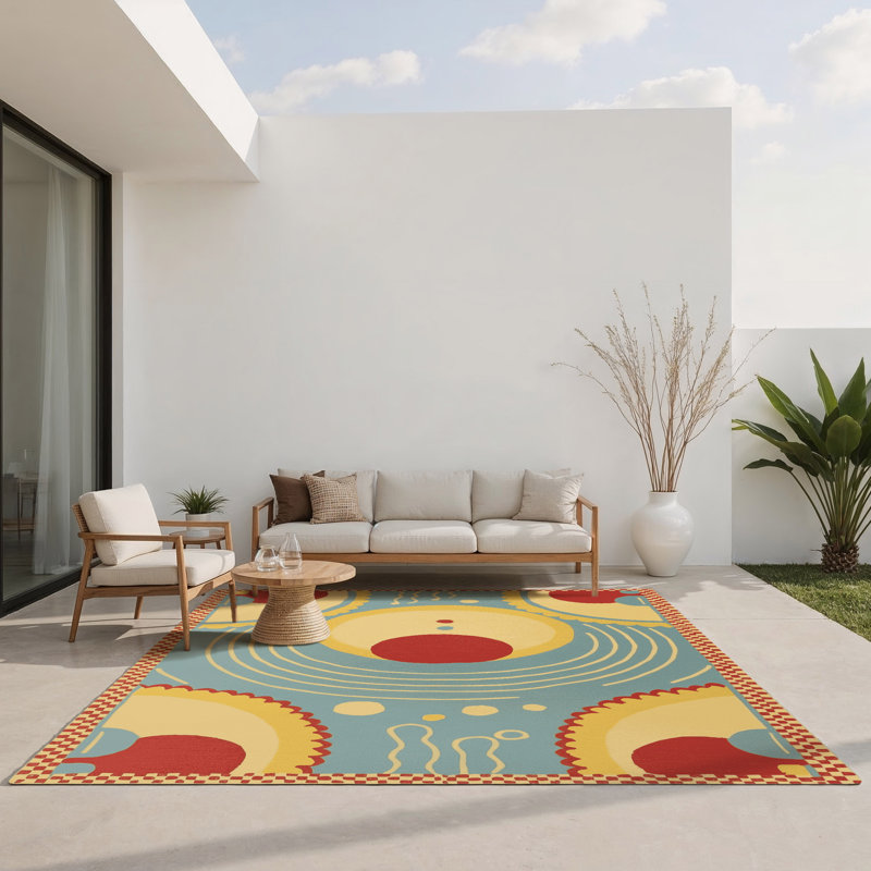 Vibrant Bounce Indoor And Outdoor Area Rug, Rectangle 1 pi 6 po x 2 pi 6 po