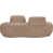 Tissu beige en fausse peau de mouton