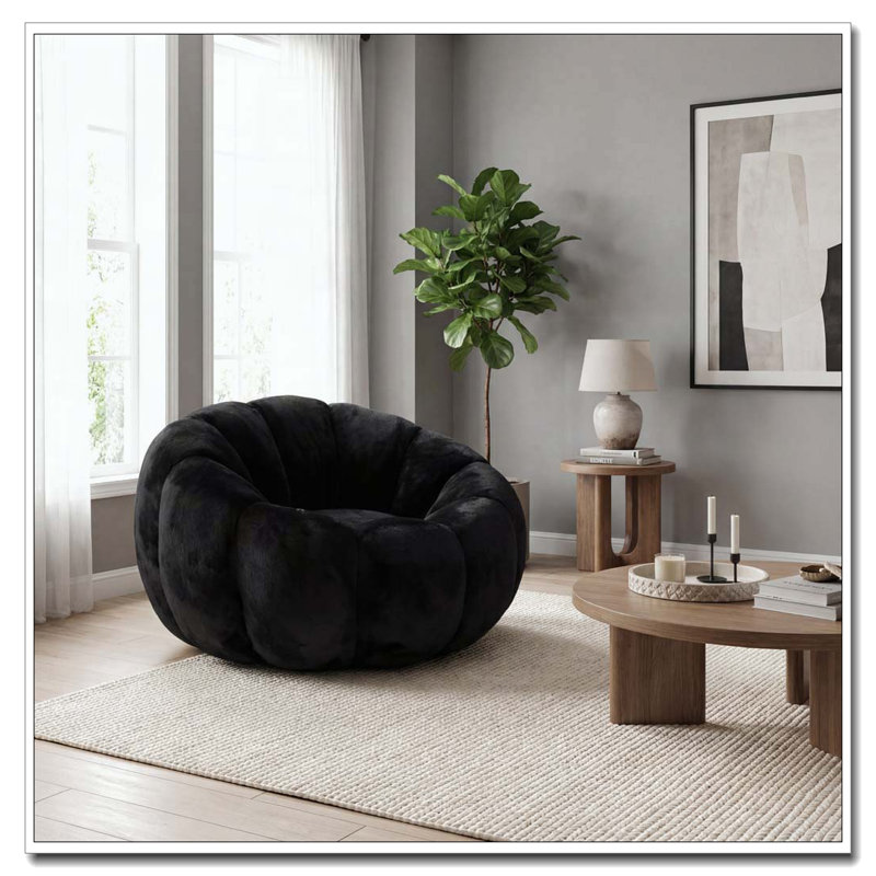 Adult Bean Bag Chair, Black
