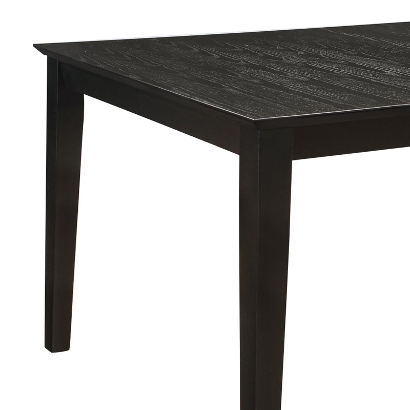 Ensemble de salle à manger extensible Lyndall en noir et crème, 5