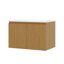 Meuble-lavabo flottant mural 30 po avec lavabo en céramique, noyer naturel, bois massif-262327031-262327032