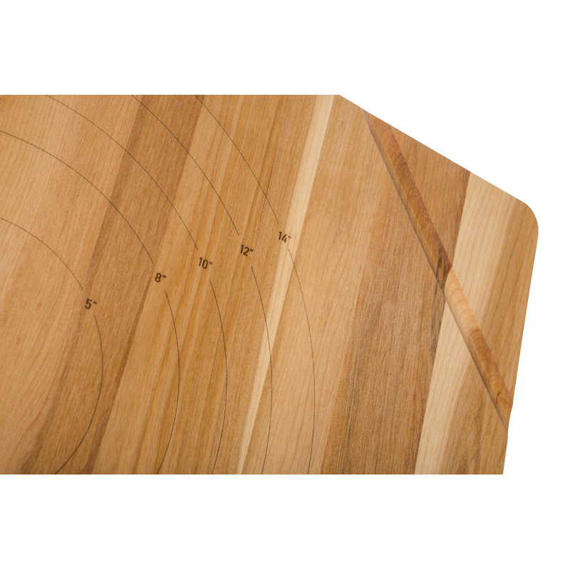 J.K. Adams Maple Ultimate Pastry Board with Engraved Rulers, 24" x 18" x 0.75"