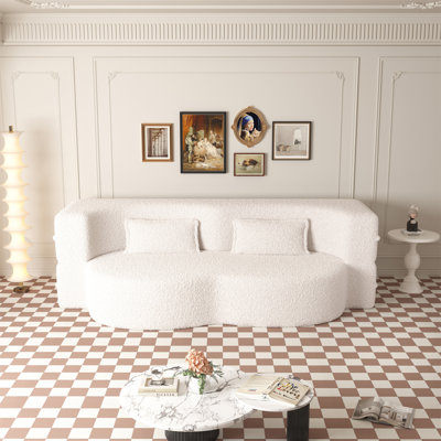 Modern Floor Sofa With 2 Pillows