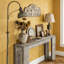 Farmhouse Wood Sofa Table Entryway Table-563009712