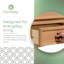 Console en bois massif 35 po Corona