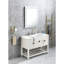 Miroir mural de salle de bain 32 * 24 avec éclairage à DEL haute luminosité + fonction anti-buée séparée + gradateur
