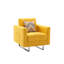 Fauteuil capitonné en lin-809730981