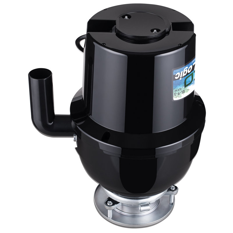 3/4 HP Continuous Feed Garbage Disposal with Brushed Nickel Flange and Stopper Kit