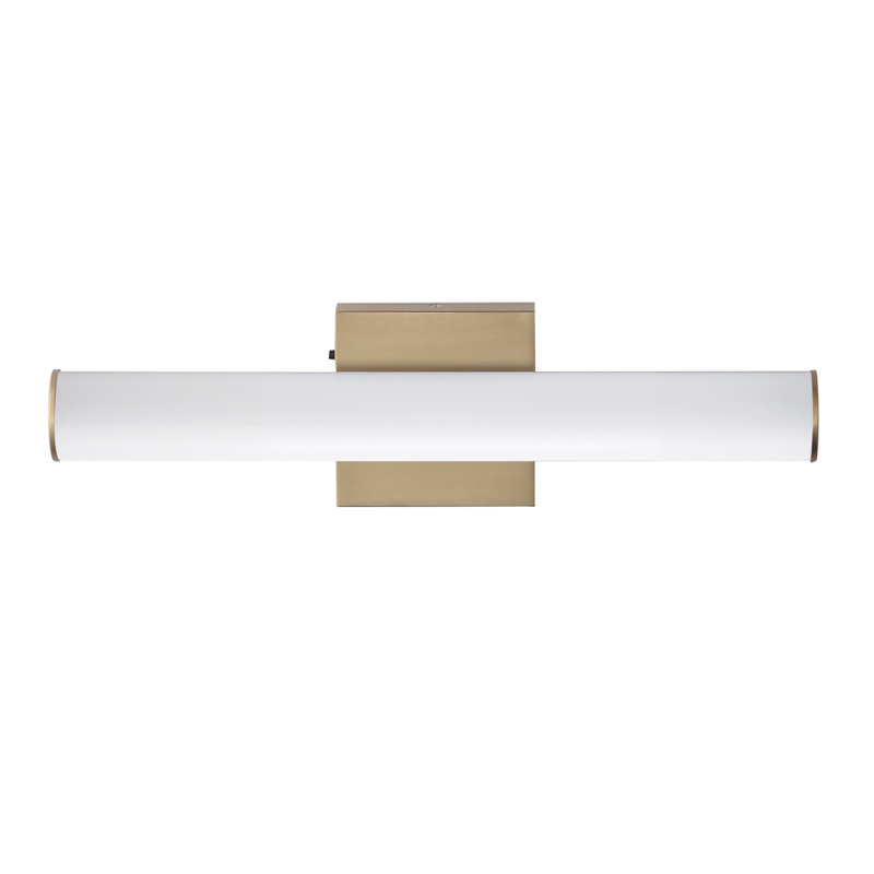 Rail 5CCT-Bath Vanity, 18" Width, Natural Aged Brass