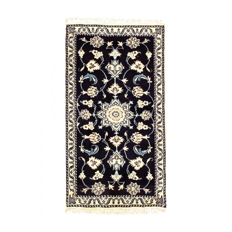 Tapis rectangulaire en laine et en soie Iftikar