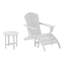 Chaise Adirondack en plastique avec repose-pieds Geoff-1551156191
