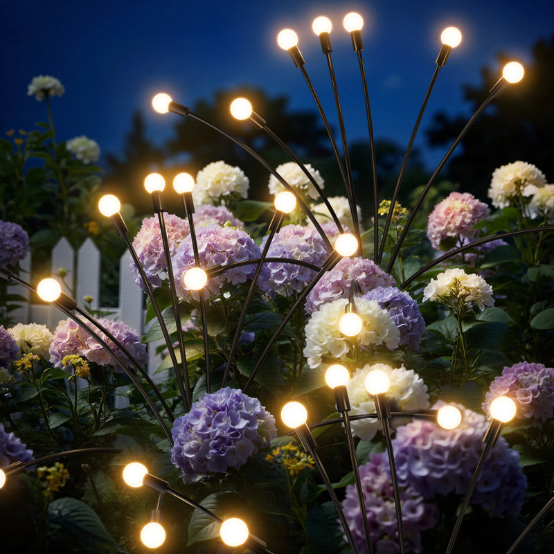 Outdoor Solar Lights Waterproof, Fairy Garden Decor, Fairy Tale Courtyard Decor, Firefly Lights, Solar Garden Lights, Solar Landscape Lights, 20LED (Set of 2)