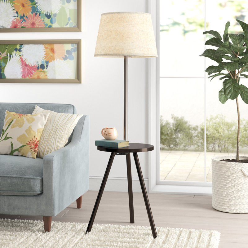 Chloé Metal USB Tripod Lamp