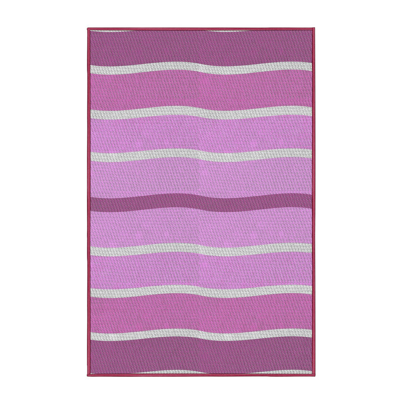 Tapis mauve à rayures Antravion, Rectangle 7 pi x 10 pi