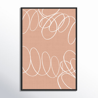 Winding Lines II - cadre flottant, impression sur toile