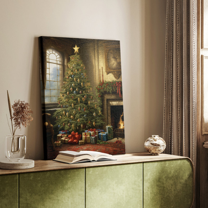 Art de Noël de Noël - galerie Cavas sur mesure, 18" H x 12" W