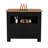Kitchen Island 35" H, 2 Doors, 3 Shelves, Macadamia-1748746765