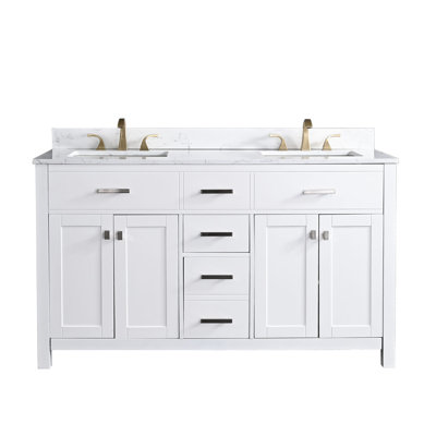 Ensemble de meuble-lavabo double 60 po Cheemeng