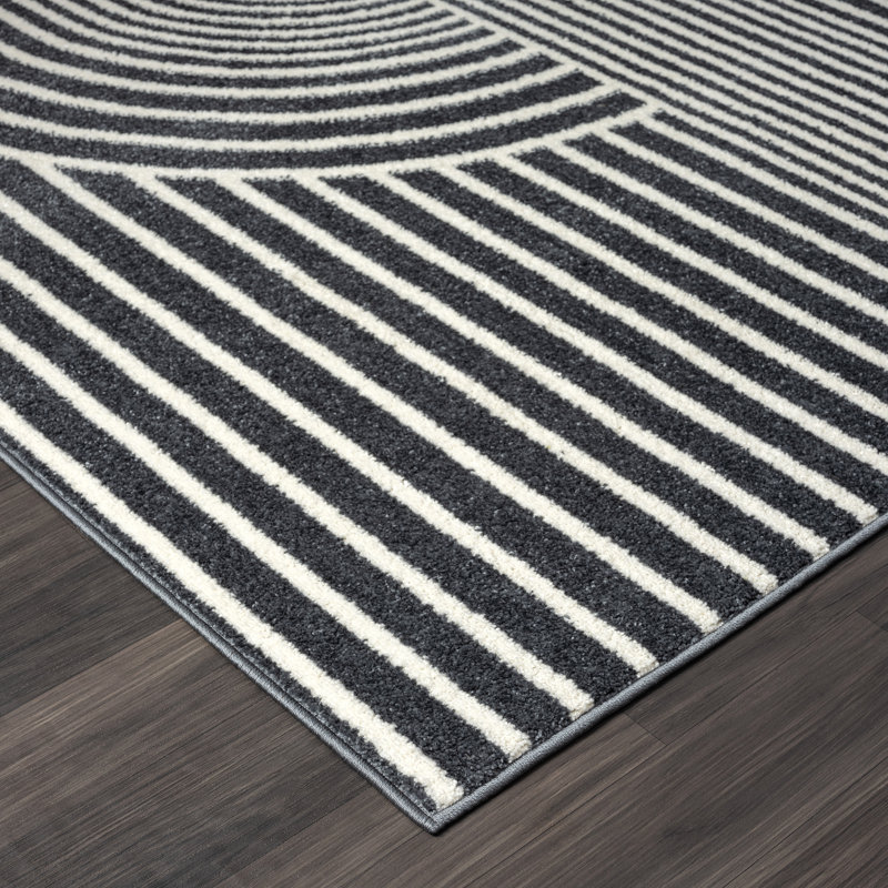 Elizebath Striped Indoor Rug, Rectangle 7'9" x 10'2"