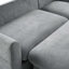 Canapé modulaire en L de 83 po avec canapé L 83 po avec amplement d'espace de rangement, repose-pieds mobile et six coussins décoratifs pour le salon-431113904