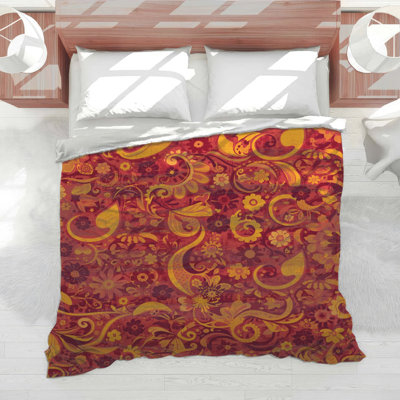 Édredon Vibrant Floral Swirls
