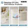 23.6" X 15.5" Rectangular Vitreous China Undermount Bathroom Sink with Overflow Hole,Modern Square Vessel Sinks