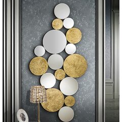 Silver Arched Ornate Overmantle Mirror 109cm x 100cm - Francesca