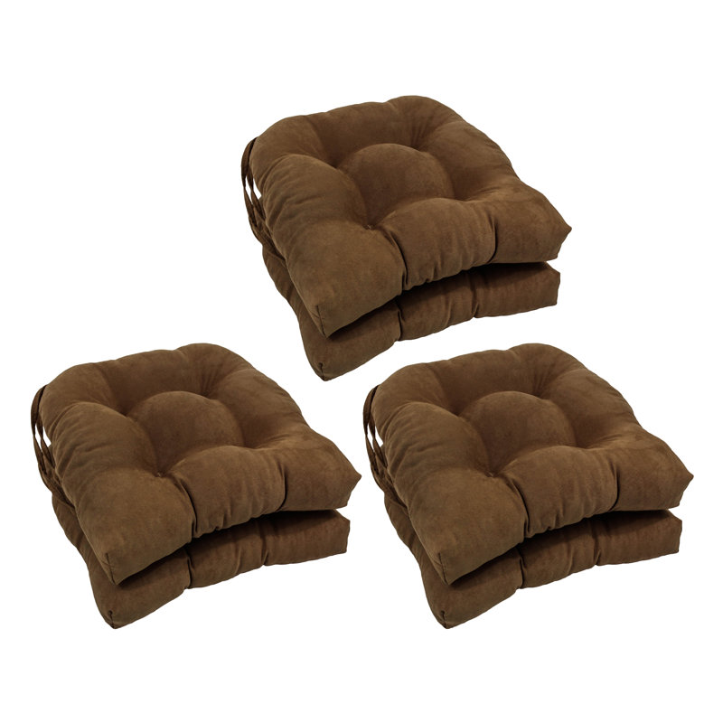 Outdoor 3.5'' Dining Chair Seat Cushion, Chocolate