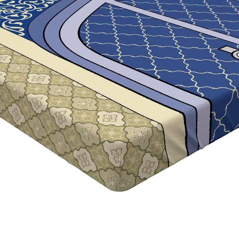 Microfiber Geometric Fitted Sheet, Full Fitted Sheet