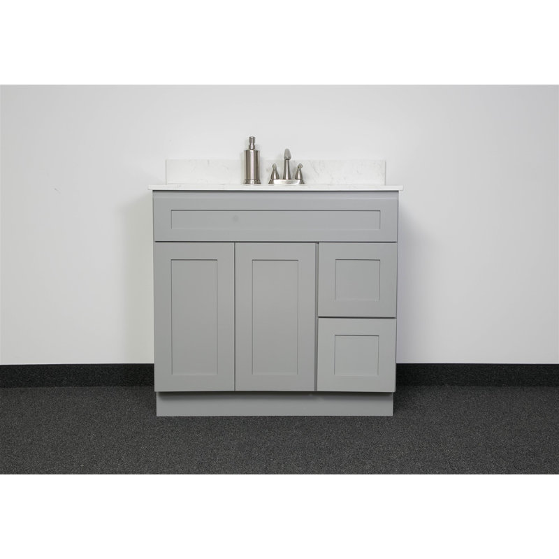 36'' Bathroom Vanity Base Only, Gray