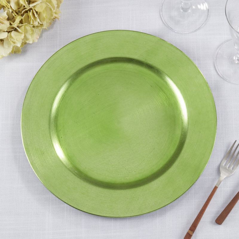 Ensemble de 4 assiettes en plastique rondes Erris, Rouge