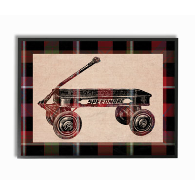 Radio Flyer Plaid Graphic Art Print