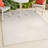 Atzi High-Low Minimalist Curve Geometric Ivory/Cream Indoor/Outdoor Rug-830474523