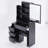 29.2" Small Space Left Bedside Cabinet Vanity Table + Cushioned Stool-650193941