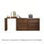 86.61"Simple solid wood chest of drawers and dressing table in one piece-1984631515