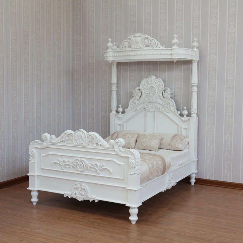 Solid Wood Bed, Wax Polish, Super King (6')