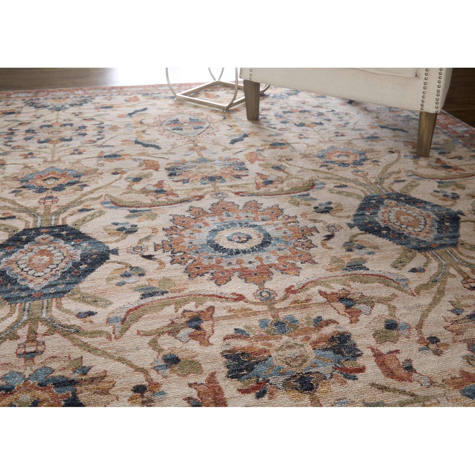 Traditional Medallion Oriental Rug, Rectangle 7'10" x 10'3"
