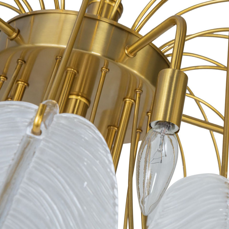 Leanard - Lustre - laiton brossé - 21 lumières