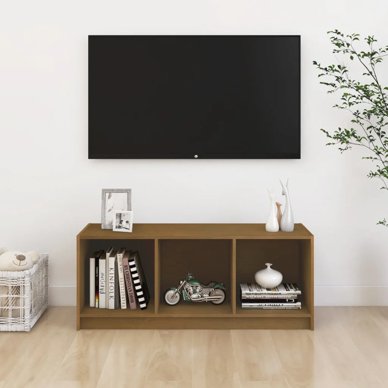 Georganne Unfinished TV Stand, Dark Brown