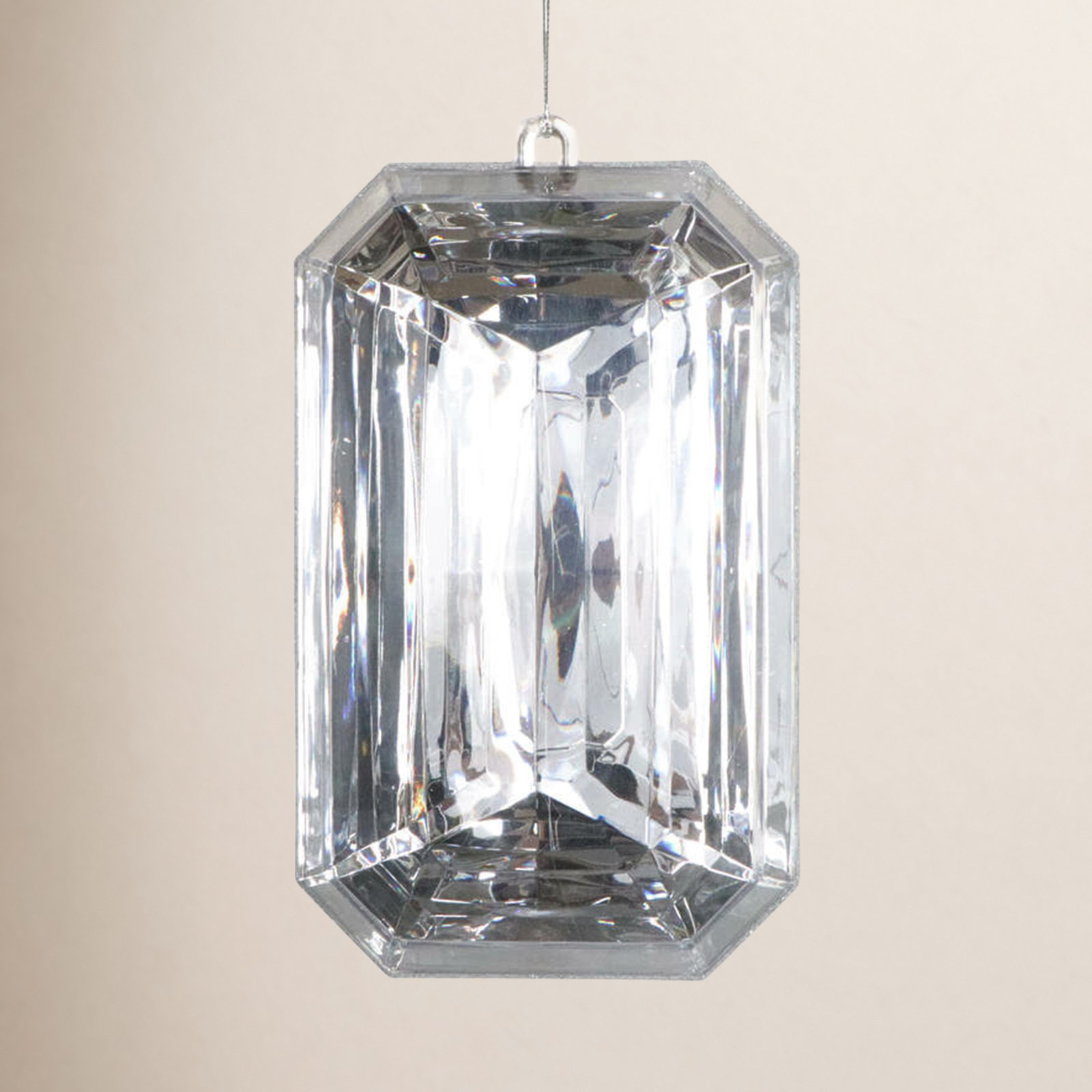 8" Shatterproof Holiday Ornament, Silver
