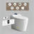 Smart Toilet Bidet with Foot Sensor, LED Display, Heated Seat, Night Light and Auto Flush